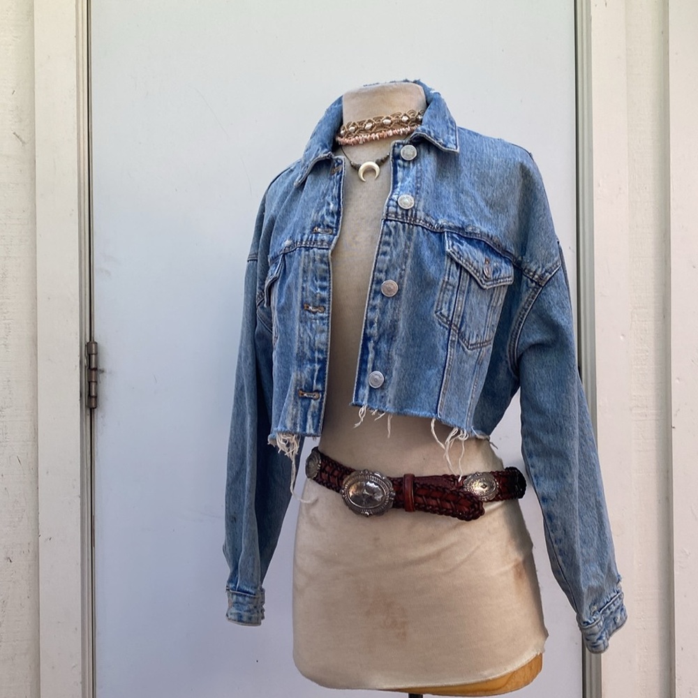 Zara Denim Crop Jacket